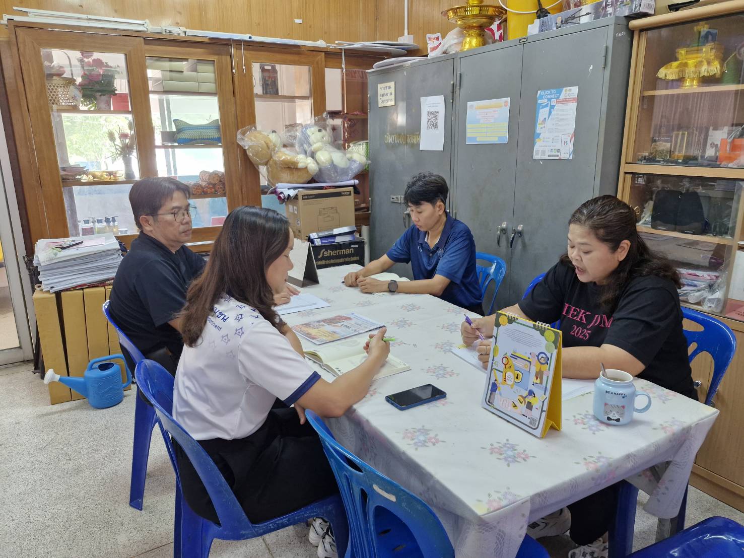 สพอ.จอมบึง : ประชุมเจ้าหน้าที่พัฒนาชุมชน ประจำเดือนกรกฎาคม 2569